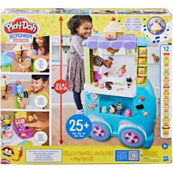 Play Doh -  Kitchen Creations, Il Super Camioncino, playset con Cucina di Grandi Dimensioni con Suoni realistici, 27 Accessori, 