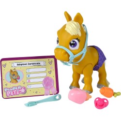 Simba - Pamper Petz Pony, +3 anni, 24 cm, con accessori, gender reveal, certificato di adozione, 105950009S06