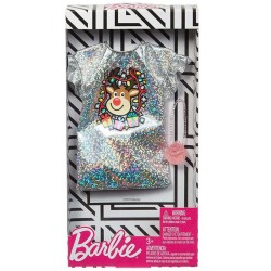 VESTITO PER BARBIE CON STAMPA RUDOLF MATTEL GGG51