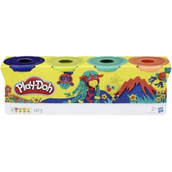 Hasbro, Play-Doh Set di 4 Plastilina per Giochi Fantasiosi e Creativi, E4867EU41