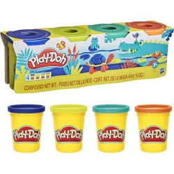 Hasbro, Play-Doh Set di 4 Plastilina per Giochi Fantasiosi e Creativi, E4867EU41