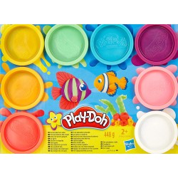 Hasbro Play-Doh 8 Pack Rainbow, 8 Barattoli, E5062EU40