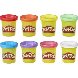 Hasbro Play-Doh 8 Pack Rainbow, 8 Barattoli, E5062EU40