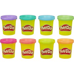 Hasbro Play-Doh 8 Pack Neon, 8 Barattoli, E5063EU40