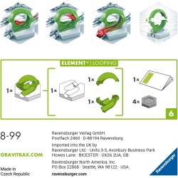 Ravensburger - GraviTrax Looping, Accessorio, Pista di Biglie, Gioco Interattivo ed Educativo STEM, Compatibile con GraviTrax St