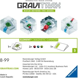 Ravensburger - GraviTrax Magnetic Cannon, Accessorio, Pista di Biglie, Gioco Interattivo ed Educativo STEM, Compatibile con Grav