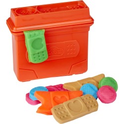 Hasbro - Play-Doh - Set da Veterinario, playset con Cane Giocattolo, trasportino, 10 Strumenti, 5 Colori, F36395L00