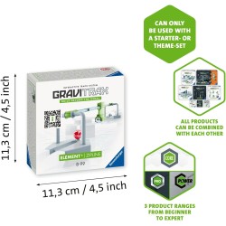 Ravensburger - GraviTrax Zipline, Accessorio per Pista di Biglie, Gioco Interattivo ed Educativo STEM, Compatibile con GraviTrax