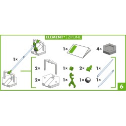 Ravensburger - GraviTrax Zipline, Accessorio per Pista di Biglie, Gioco Interattivo ed Educativo STEM, Compatibile con GraviTrax