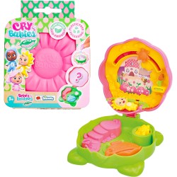 IMC Toys - CRY BABIES Little Changers Sunny | Capsula collezionabile a forma di fiore che include una mini Doll, una Pipetta e u