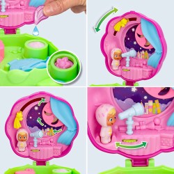 IMC Toys - CRY BABIES Little Changers Moon | Capsula collezionabile a forma di fiore che include una mini Doll, una Pipetta e un