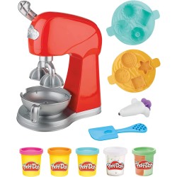 Play-Doh Kitchen Creations - Il Magico Mixer, impastatrice Giocattolo con Finti Accessori da Cucina - F47185L00