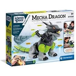 Clementoni- Science & gioco-Mecha Dragon Robot educativo ed interattivo (Versione in Italiano), 8 Anni+, 19170