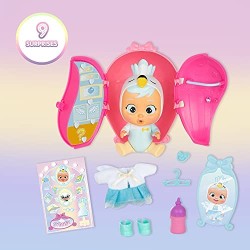 CRY BABIES MAGIC TEARS - Dress Me Up Casetta, Bambolina Sorpresa che Piange Lacrim Vere con Vestiti Intercambiabili, Regalo Otti