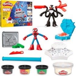 Hasbro - Play-Doh Marvel, Set da Gioco per Battaglie Lancia e Taglia di Spider-Man