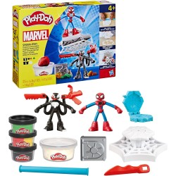 Hasbro - Play-Doh Marvel, Set da Gioco per Battaglie Lancia e Taglia di Spider-Man