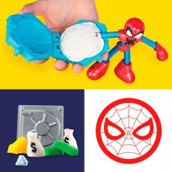 Hasbro - Play-Doh Marvel, Set da Gioco per Battaglie Lancia e Taglia di Spider-Man