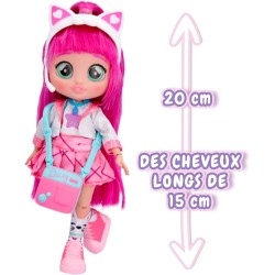 IMC Toys - BFF BY CRY BABIES S2 Daisy | Bambola alla moda da Collezione con Capelli lunghi, Vestitini in tessuto e 9 Accessori -