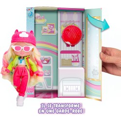 IMC Toys - BFF BY CRY BABIES S2 Hannah | Bambola alla moda da Collezione con Capelli lunghi, Vestitini in tessuto e 9 Accessori 