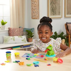 Play-Doh Starters, La Mia Prima Rana a Colori, rana giocattolo per giochi creativi per età prescolare e 4 colori di pasta modell