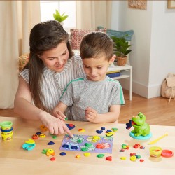 Play-Doh Starters, La Mia Prima Rana a Colori, rana giocattolo per giochi creativi per età prescolare e 4 colori di pasta modell