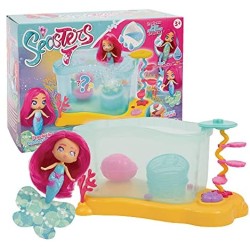 Giochi Preziosi - Seasters - Magico Playset Bubble Acquario, con una sirena speciale trasformabile e con funzione bolle, per bam