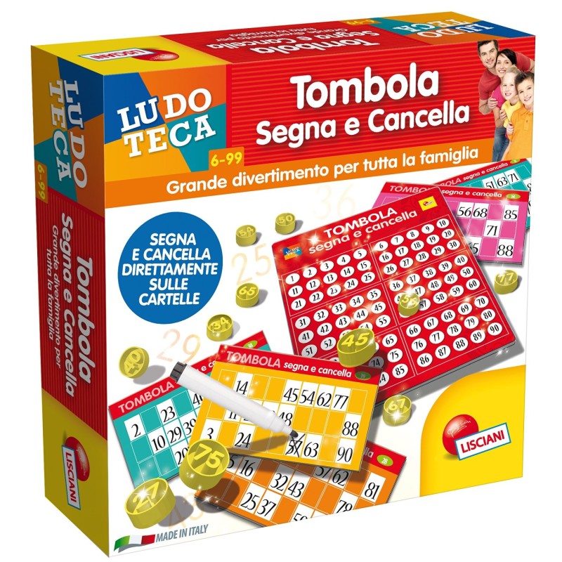 Ludoteca Tombola Segna E Cancella 48 Car