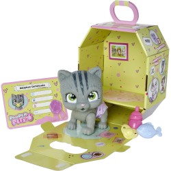 Simba - Pamper Petz Gattino, funzione beve e bagna, con pannolino, zampina gender reveal, con 3 accessori - 105953051