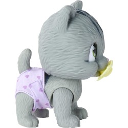 Simba - Pamper Petz Gattino, funzione beve e bagna, con pannolino, zampina gender reveal, con 3 accessori - 105953051