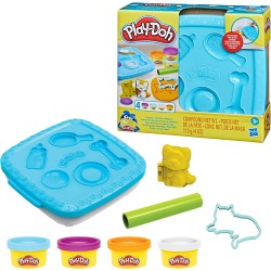 Play-Doh Create  N Go Pets - Set Contenitore, Giocattoli artistici e Artigianali per Bambini - F7528