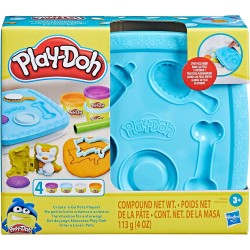 Play-Doh Create  N Go Pets - Set Contenitore, Giocattoli artistici e Artigianali per Bambini - F7528