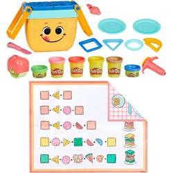 Play-Doh Kit Starter a Forma di Pic-nic, Giocattoli prescolari, F6916