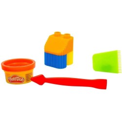 Grandi Giochi - Play Doh Blocks, Set Lettere e Numeri 24 Pezzi con Costruzioni e Pasta da Modellare, Pld04000