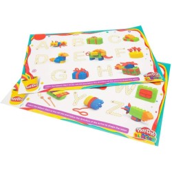 Grandi Giochi - Play Doh Blocks, Set Lettere e Numeri 24 Pezzi con Costruzioni e Pasta da Modellare, Pld04000