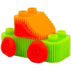 Grandi Giochi - Play Doh Blocks, Set Lettere e Numeri 24 Pezzi con Costruzioni e Pasta da Modellare, Pld04000