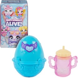 Spin Master - HATCHIMALS Alive, Confezione Singola con Mini Personaggi in Uova Che Si Schiudono con l Acqua, modelli assortiti -