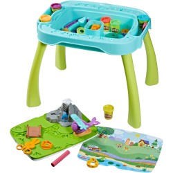 Play-Doh - Il Mio Primo Tavolo Creativo reverso, Giocattoli per Bambini con plastilina - F69275L0