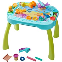 Play-Doh - Il Mio Primo Tavolo Creativo reverso, Giocattoli per Bambini con plastilina - F69275L0