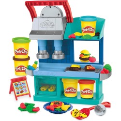 Hasbro - Play-Doh Kitchen Creations, playset Ristorante degli Chef in Carriera, Set da Cucina a 2 Lati - F81075L0