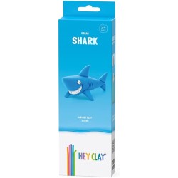 Hey Clay Shark, pasta modellabile small set Squalo. Argilla da Modellare in confezione piccola da 1 soggetto con 3 colori. Set S