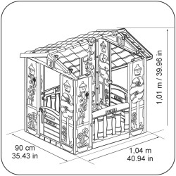 Feber Casetta da Gioco Happy House, Tradizionale, Piccolo, POS210044