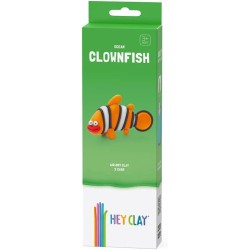 Hey Clay Clownfish, pasta modellabile small set Pesce Pagliaccio. Argilla da Modellare in confezione piccola da 1 soggetto con 3