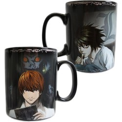 ABYstyle - Death Note - Tazza Cambia Colore con Calore 460 ml Kira & L