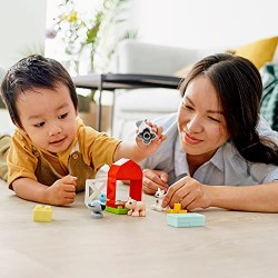 LEGO DUPLO Town Gli Animali della Fattoria, Giocattoli per Bambini 2 Anni con Anatra, Maiale, Pecora e Gatto, 10949