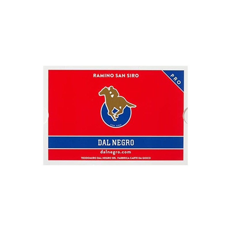 Dal Negro- Ramino San Siro plastica Carte da Gioco, Multicolore, 024129