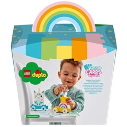 LEGO Duplo Trenino Unicorno, Costruzioni per Bambini 1,5 Anni con 2 Stelle, Arcobaleno e 2 Vagoncini, 10953