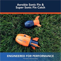 Aerobie Super Sonic Fin Catch, giocattolo aerodinamico da football di Russell Wilson dalla struttura morbida, giochi per esterni