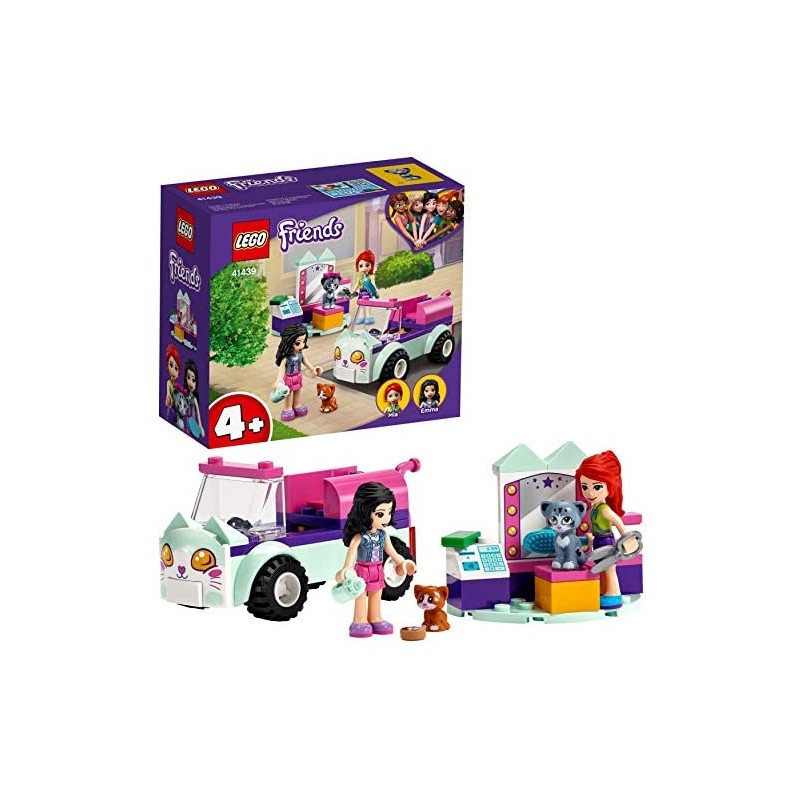 LEGO Friends Macchina da Toletta per Gatti, Set da Gioco con Gattini, Giocattoli per Bambini 4+ Anni, 41439