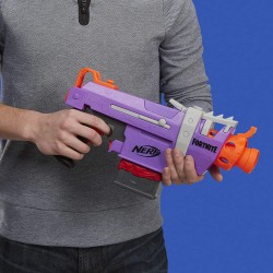 Nerf Fortnite - SMG-E (Blaster motorizzato con clip di 6 dardi, include 6 dardi ufficiali Nerf Elite)