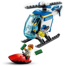 LEGO City Police Elicottero della Polizia, Giocattolo con Minifigure di Poliziotto e Ladra per Bambini di 4+ Anni, 60275